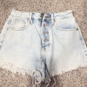 Forever 21 Light Wash Jean Shorts